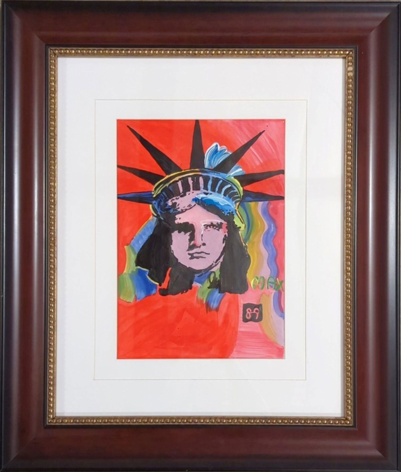 Original in the Manner of Peter Max, Liberty Head (1 of 6)