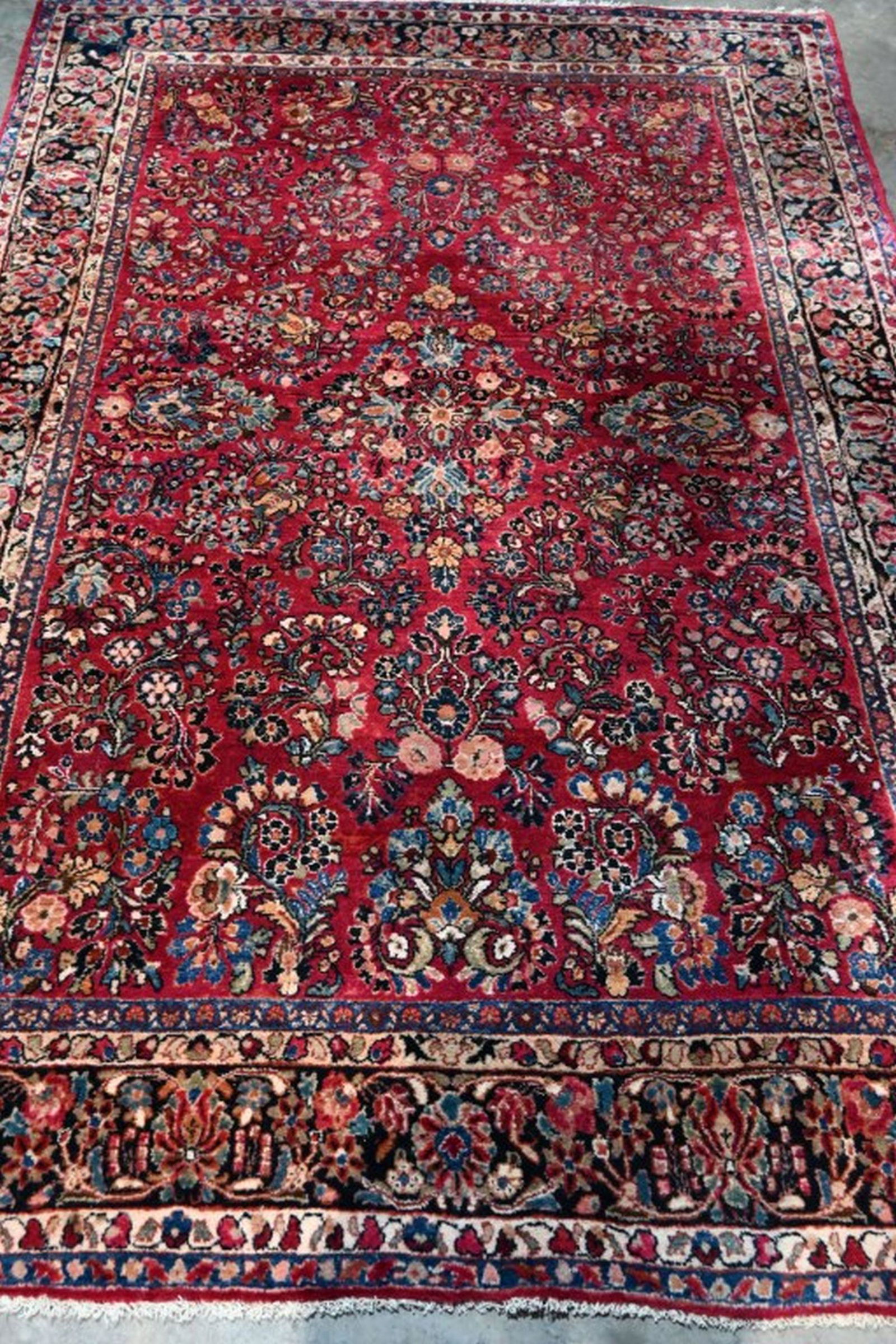 Sarouk Hand Woven Rug 8.5 x 6ft (1 of 8)