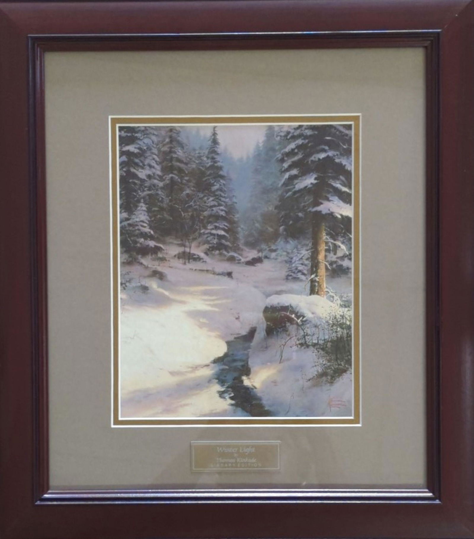 Thomas Kinkade "Winter Light" (1 of 3)