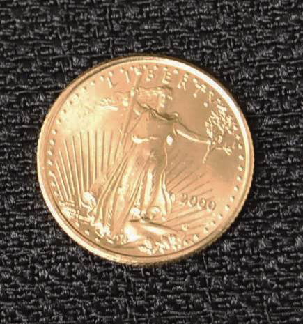 035: 2000 FIVE DOLLAR GOLD US COIN: UNITED STATES