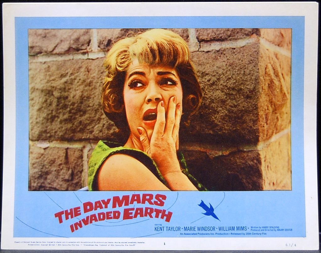 Set of 8 Window Cards from The Day Mars Invaded Ea: Set of 8 Window Cards from The Day Mars Invaded Earth