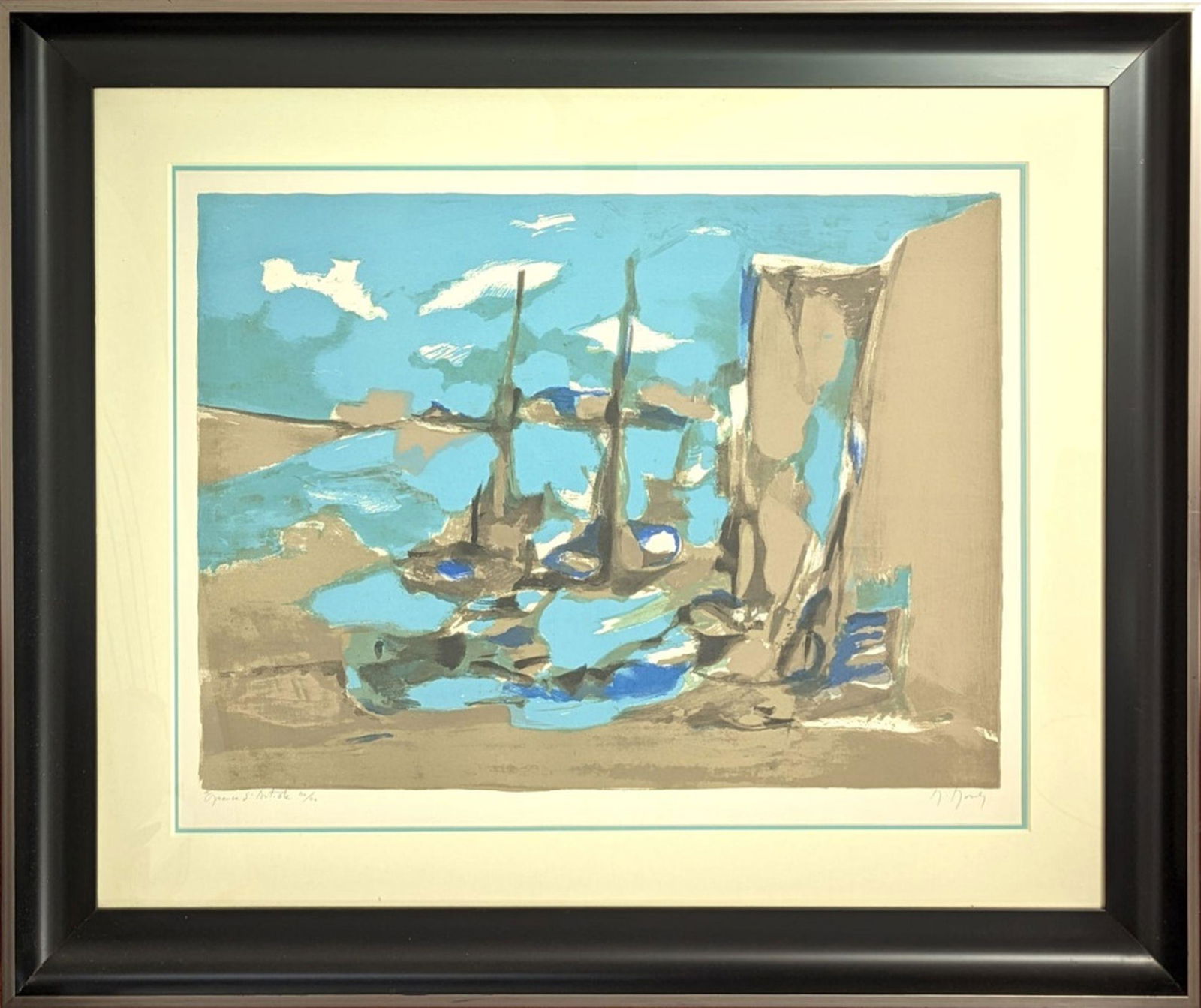 Marcel Mouly Lithograph Amsterdam, Signed: Spectacular rare lithograph from renowned artist Marcel Mouly. Superb quality Lithograph Amsterdam, Hand Signed. Medium: Lithograph on Arches Paper. Subject: Abstract. Signature: Pencil Lower Right. I