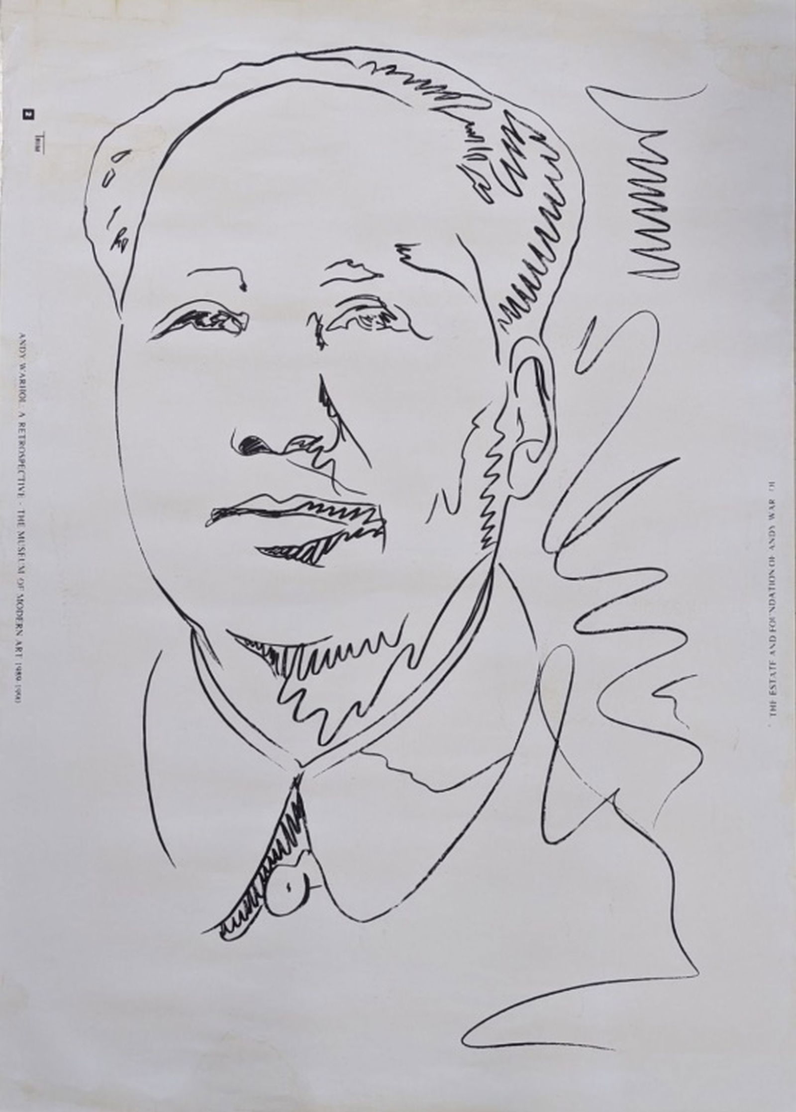 Andy Warhol Mao, 1989-1990, Wallpaper 40 x 28" (1 of 8)