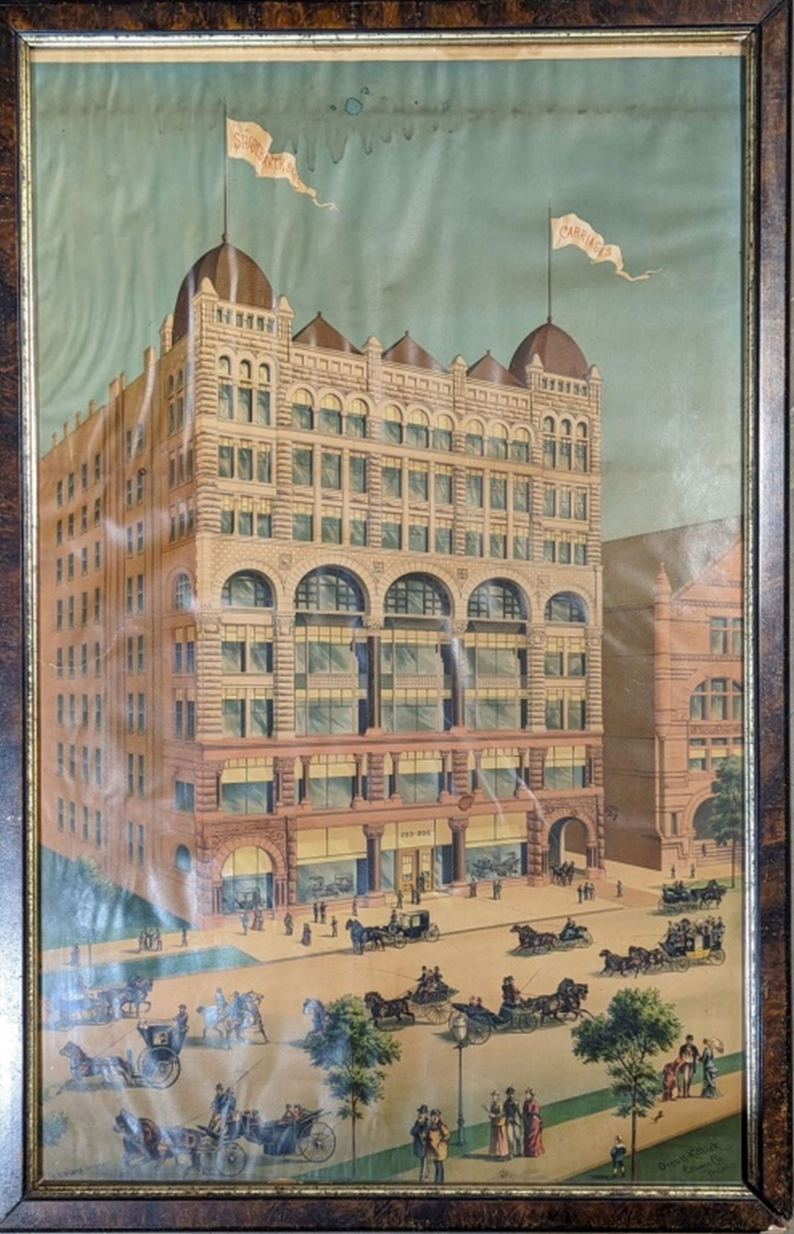 Studebaker Stage Coach Building Lithograph (1 of 19)