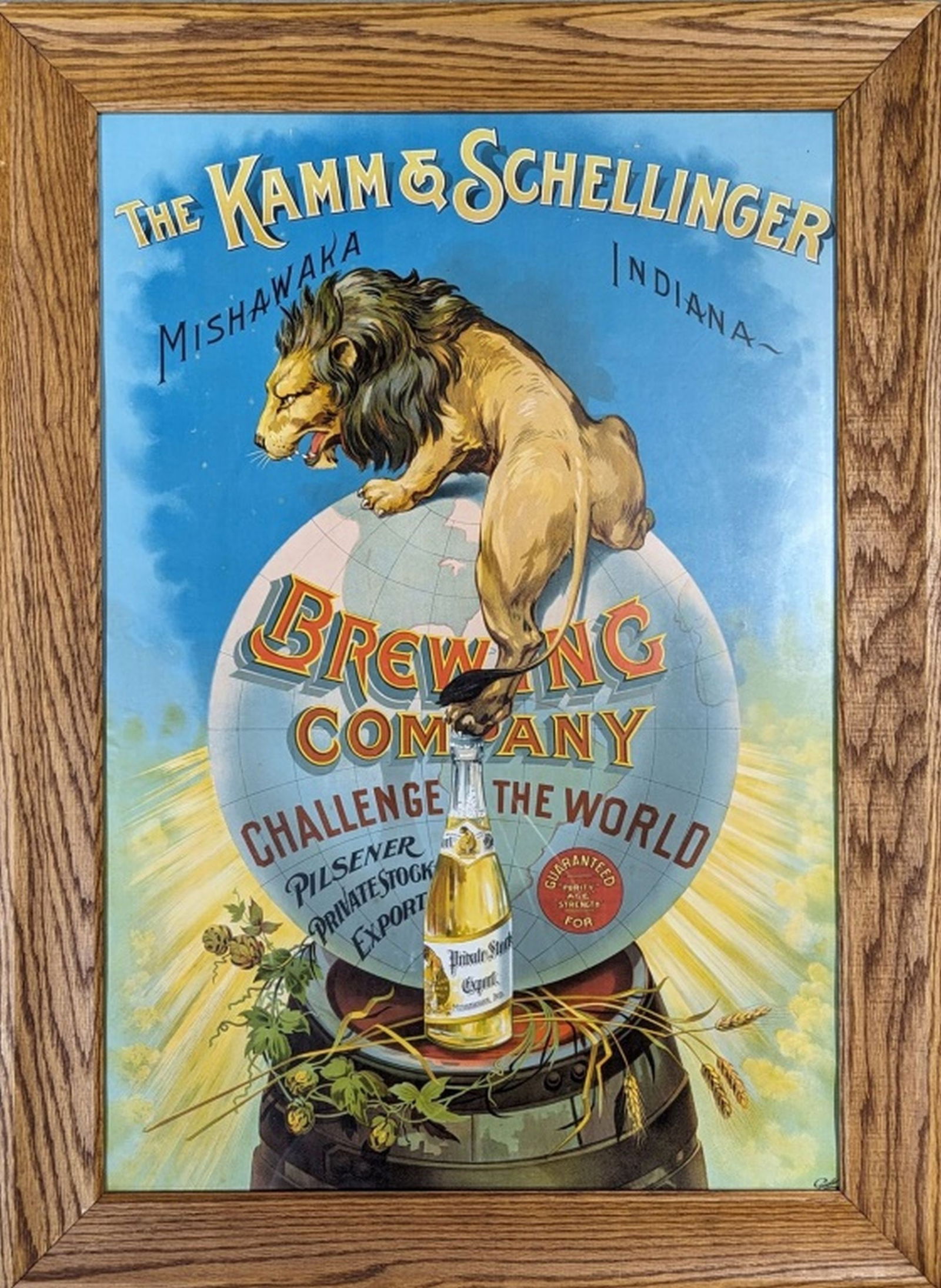 Kam & Schellinger Beer Advertising Litho (1 of 7)