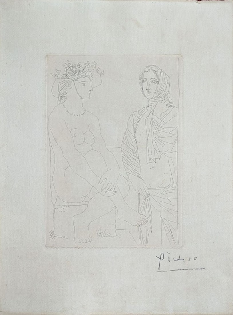 Picasso, Chapeau Fleuris, Vollard Suite, Signed (1 of 11)