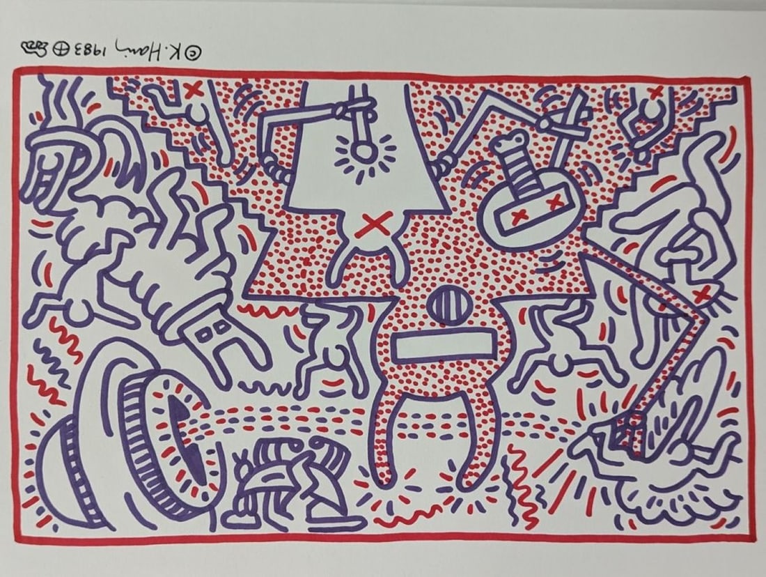 Keith Haring Limited Edition Lithograph (1 of 5)