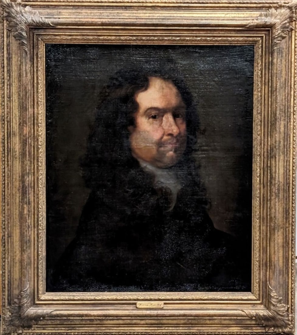 William Hoare R. A.: Portrait of a Gentleman in brown robe. William Hoare (1707 - 1792) was active/lived in United Kingdom. William Hoare is known for Portrait painting. Oil on canvas. Circa 1780. Canvas: 25 x 21 in. Fram