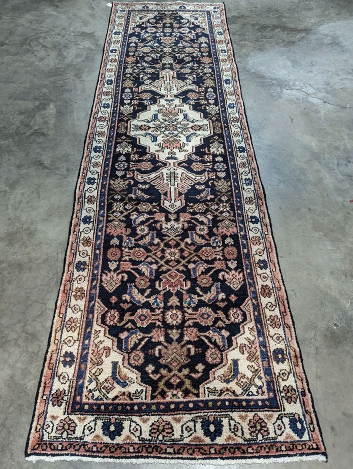 Hamedan Hand Woven Runner Rug 3.2 x 11.4 ft (1 of 7)
