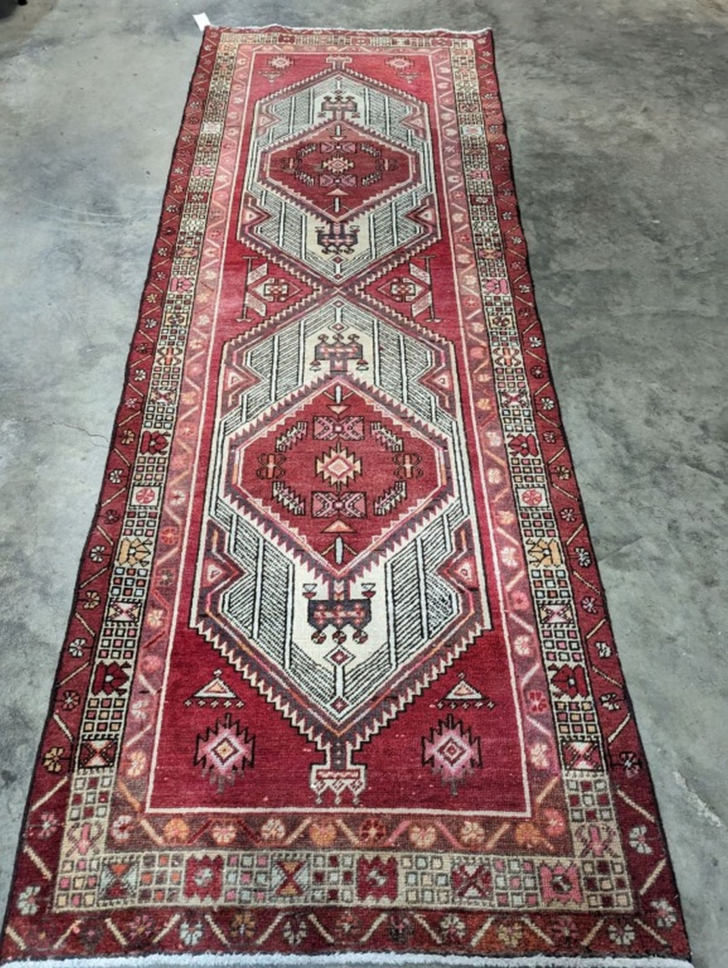 Sarab Hand Woven Runner Rug 3.6 x 10.2 ft (1 of 7)