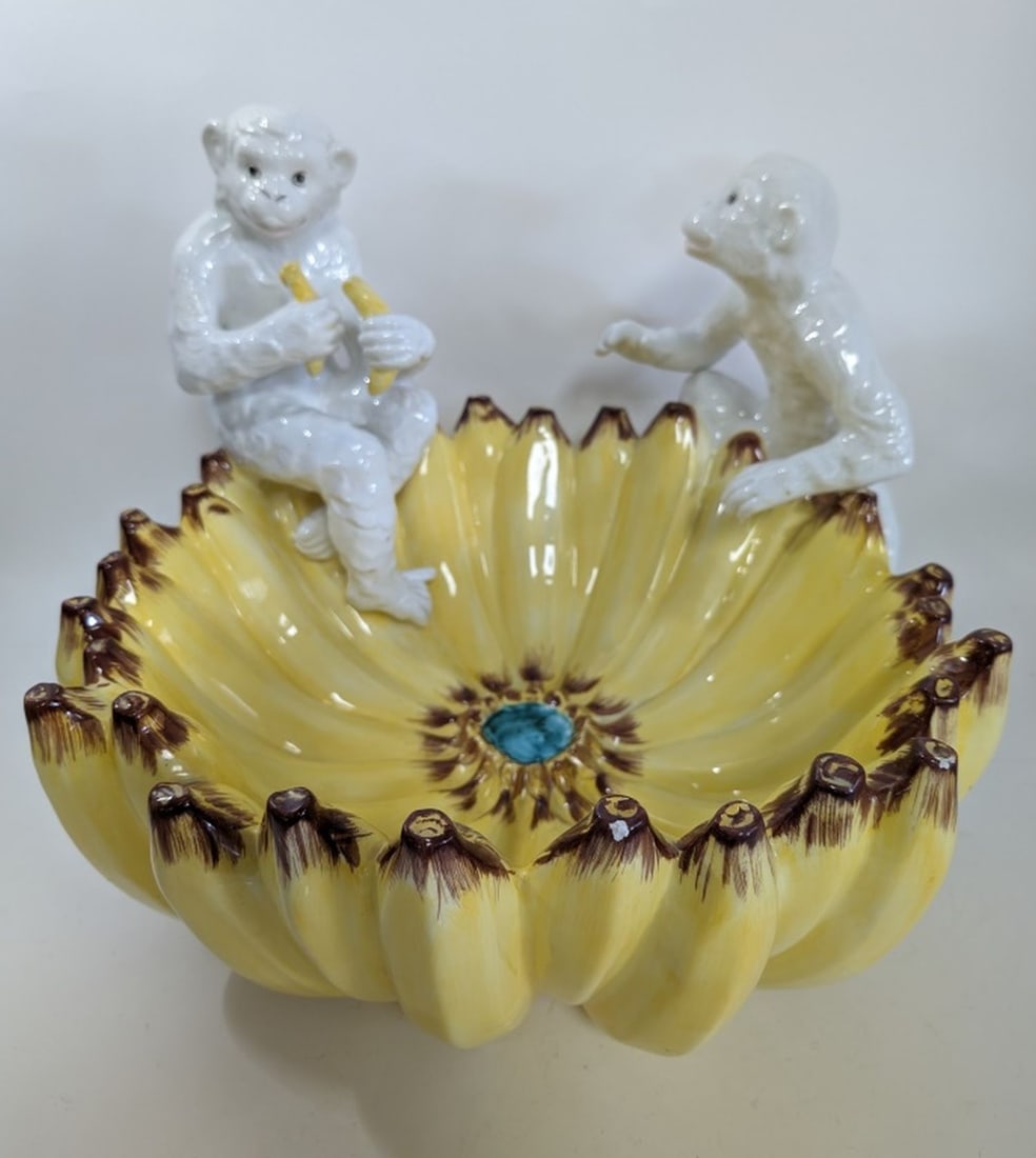 Chelsea House Monkey Banana Bowl 18"W (1 of 12)