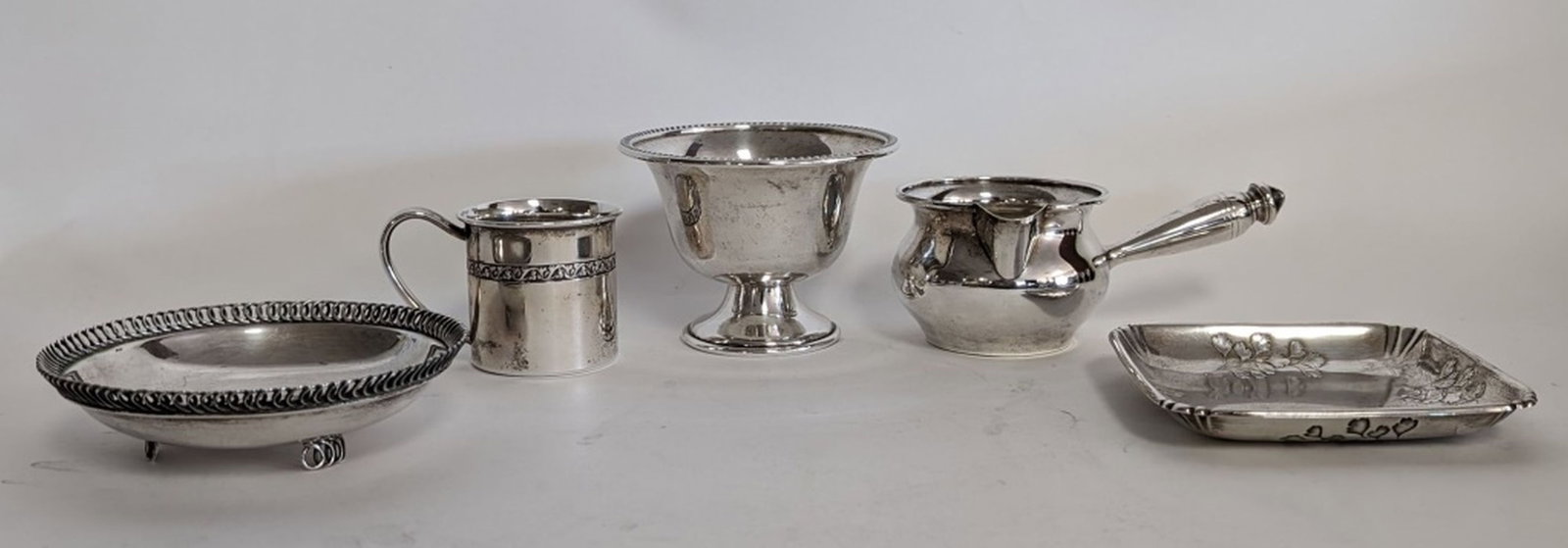 5 Pieces Antique Sterling Silver 386 grams (1 of 10)