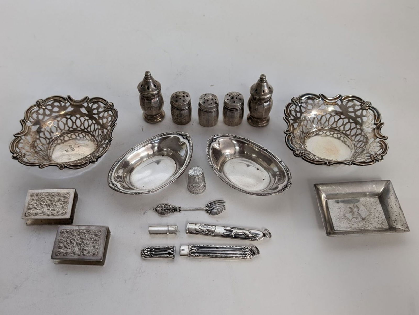 16 Sterling Silver Mini Pieces. 240.8 grams (1 of 10)