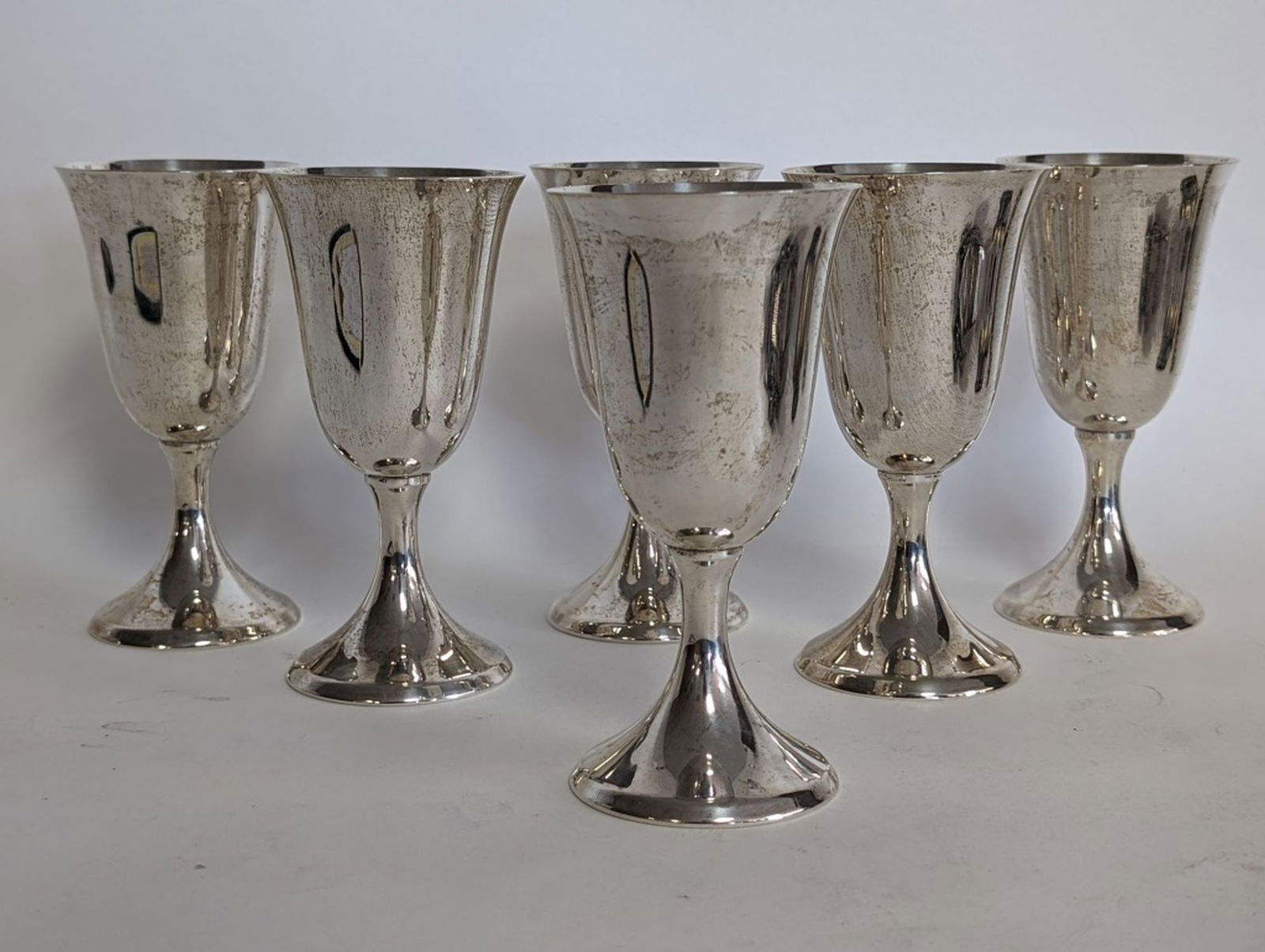 6 Reed & Barton Sterling Silver Goblets (1 of 6)