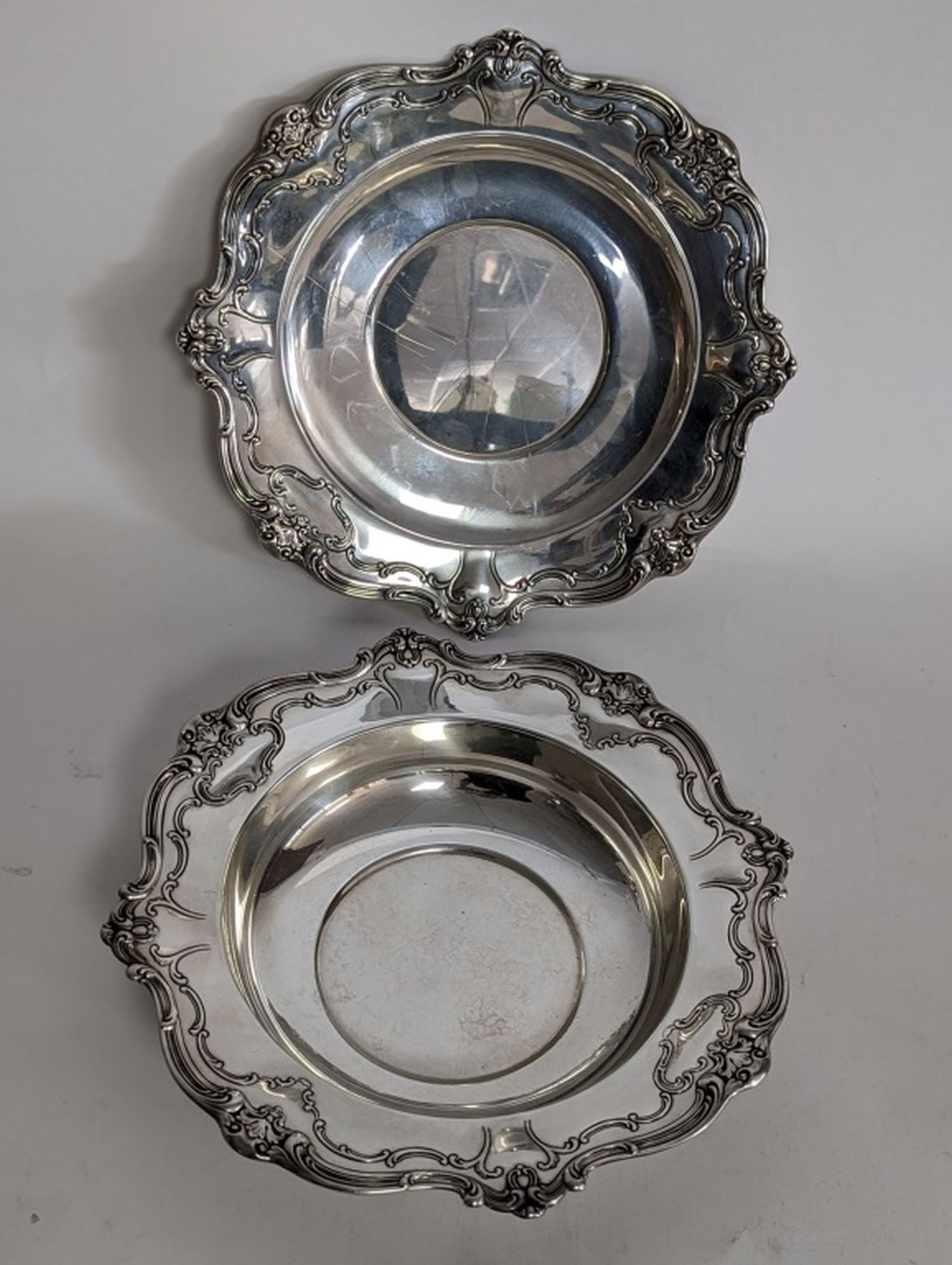 Gorham Chantilly Sterling Bowl & Plate (1 of 8)