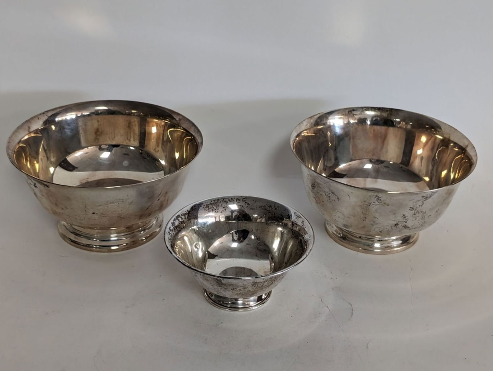 3 Sterling Silver Revere Bowls (1 of 11)