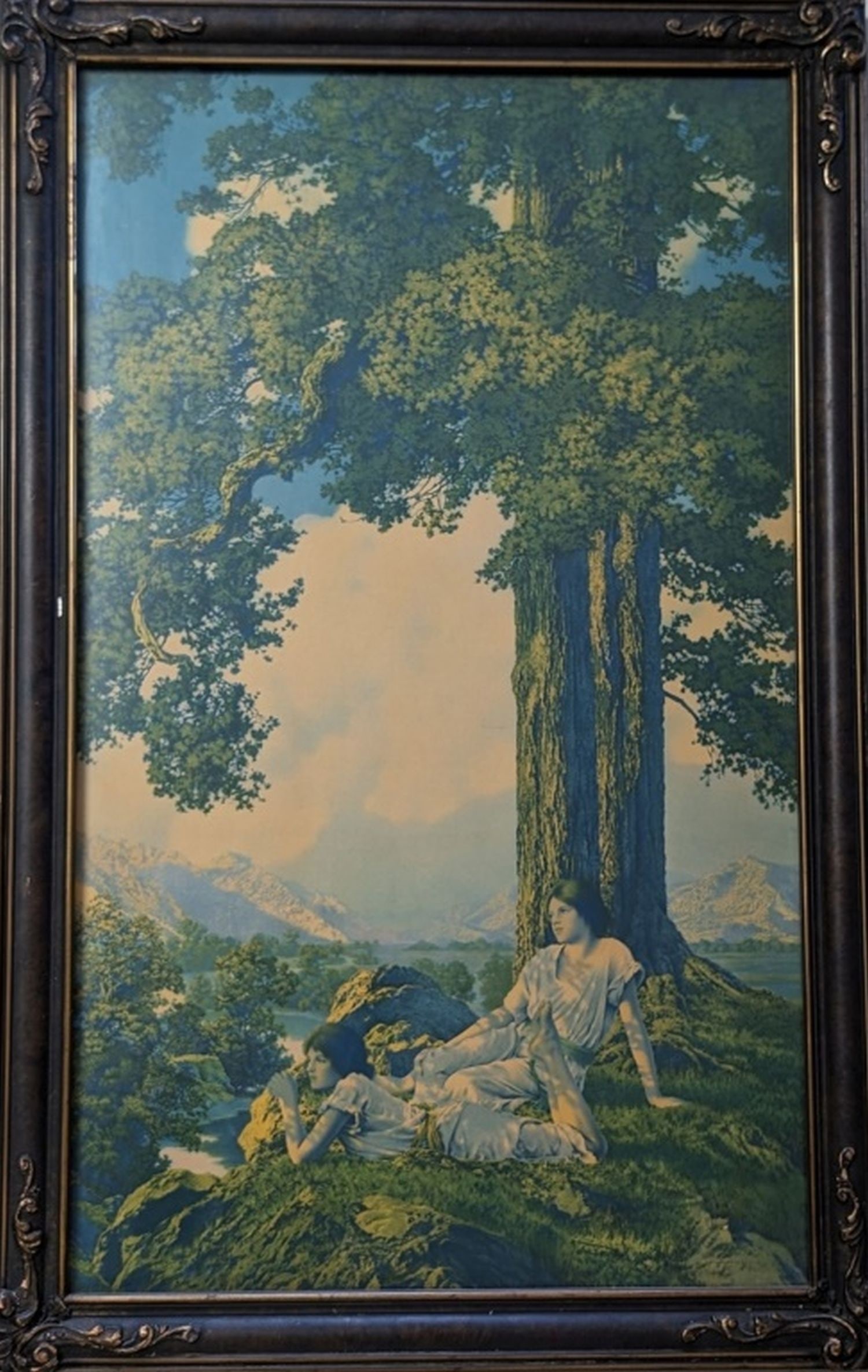 Maxfield Parrish "Hilltop" Lithograph (1 of 8)