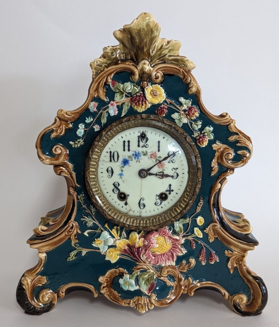 William L. Gilbert Porcelain Clock 12.5"H (1 of 10)