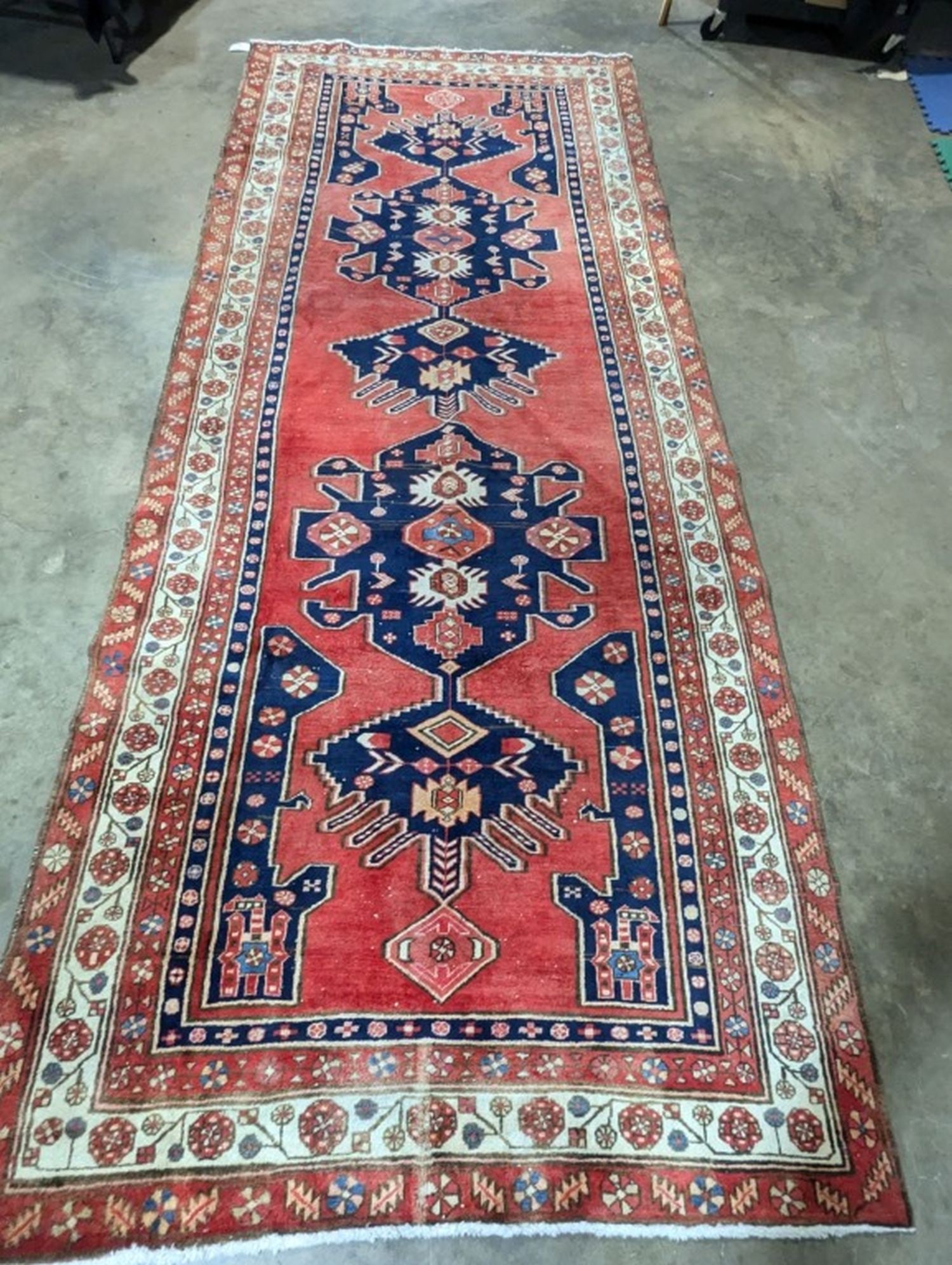 Kurdish Hand Woven Rug 5.3 x 13 ft (1 of 6)
