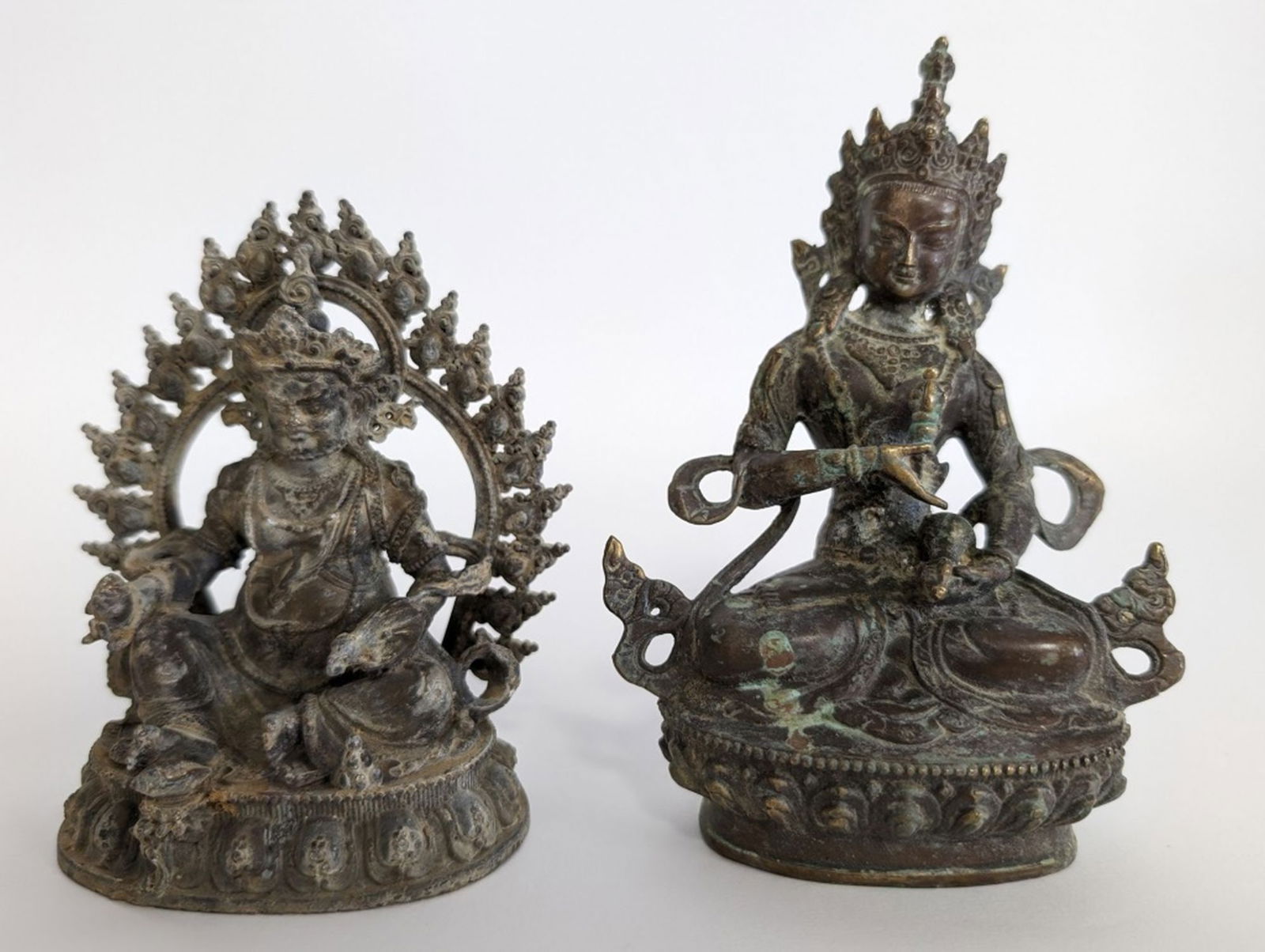 2- Chinese Buddhist Diety Cast Sculptures (1 of 7)