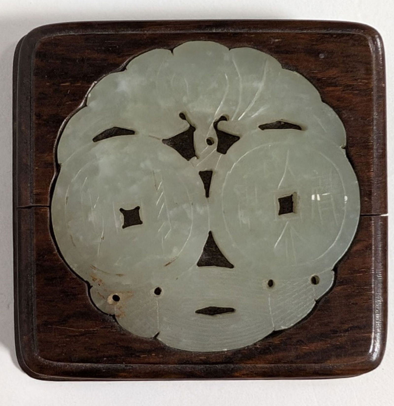 19thc Chinese Qing Dynasty Jade Coin (1 of 11)