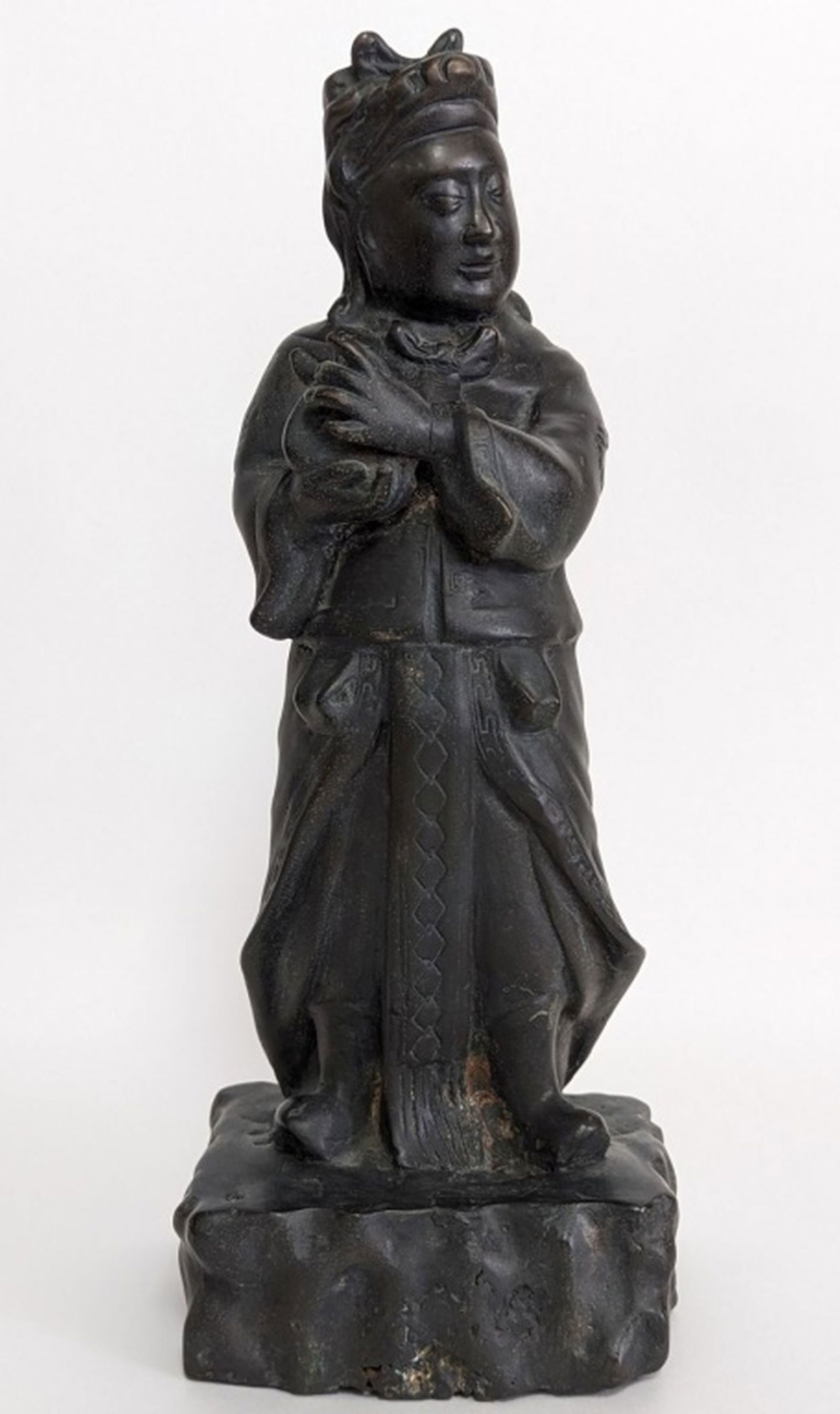 18thc Qing Dynasty Chinese Bronze Warrior 17.5"H (1 of 8)