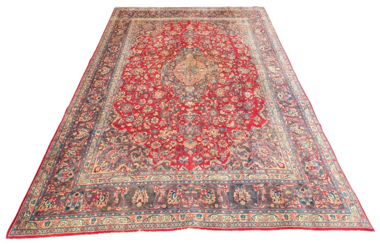 Persian Mashad Hand Knotted Rug, 12 x 9.8 ft (1 of 16)