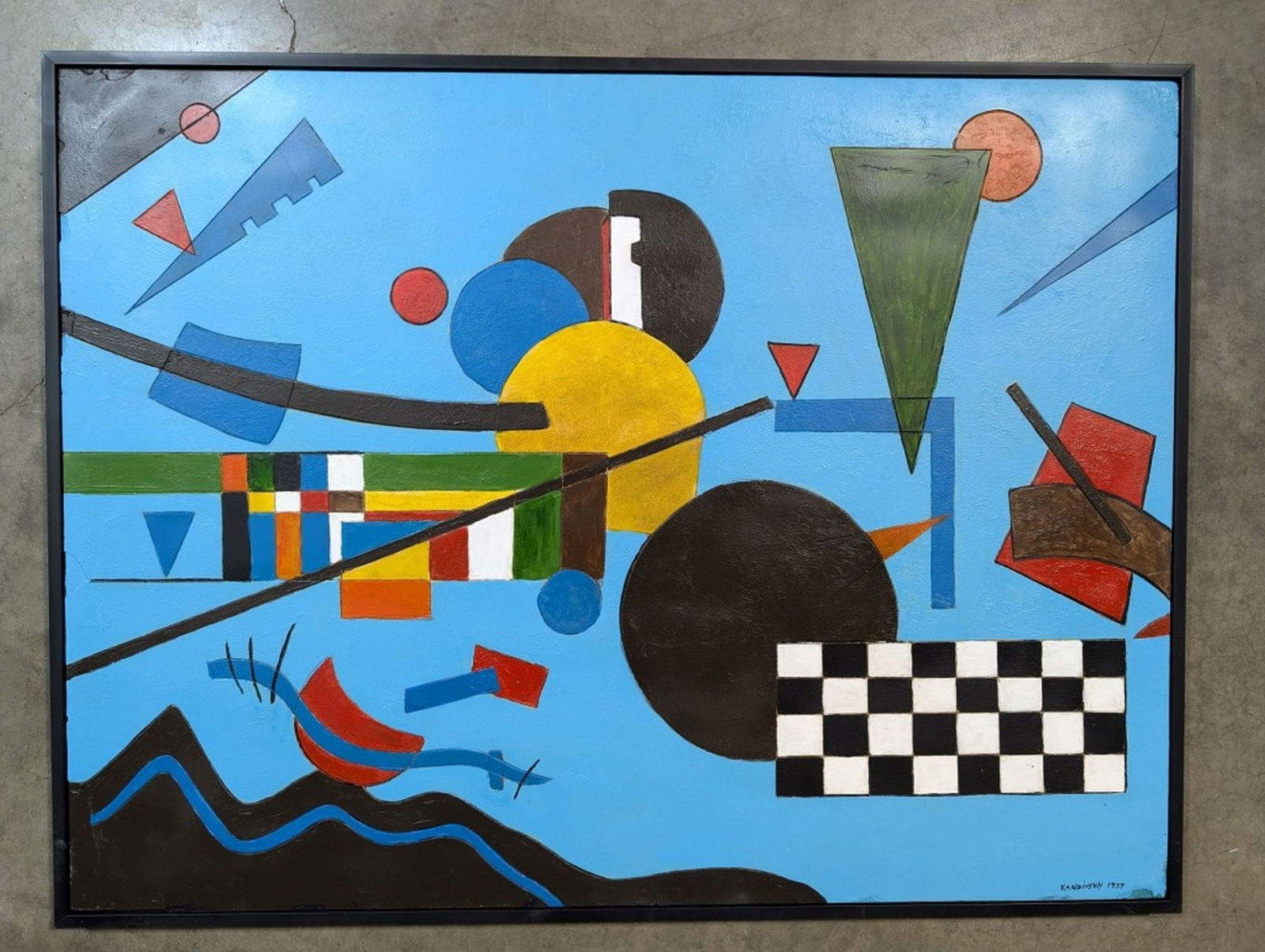 Original in Manner of Wassily Kandinsky 36 x 48" (1 of 7)