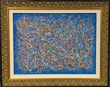 Original in the Manner of Jackson Pollock 30 x 40"