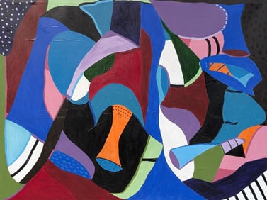 Original in the Manner of David Hockney 30 x 40"