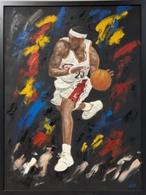 Original Painting of Lebron James 48 x 36"
