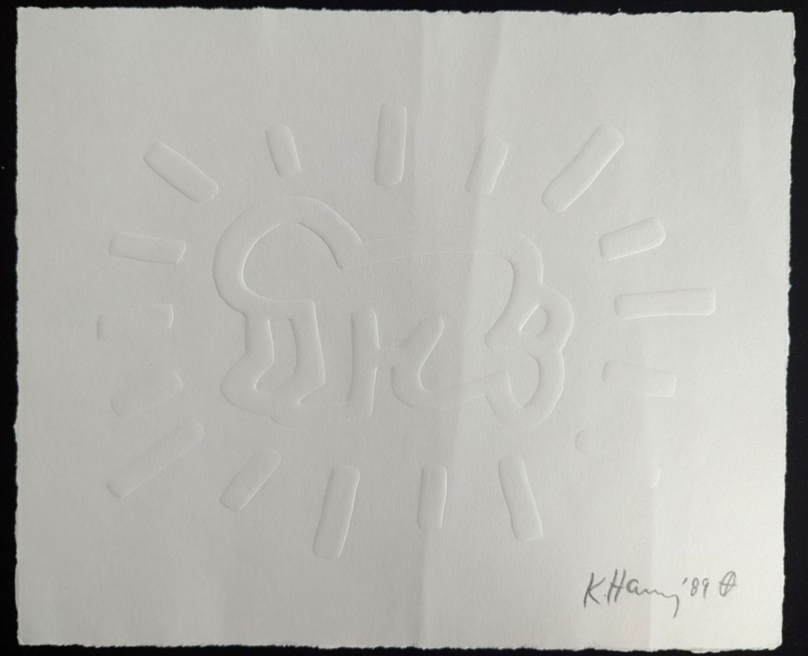 Keith Haring "White Icons Radiant Baby" , Signed (1 of 7)