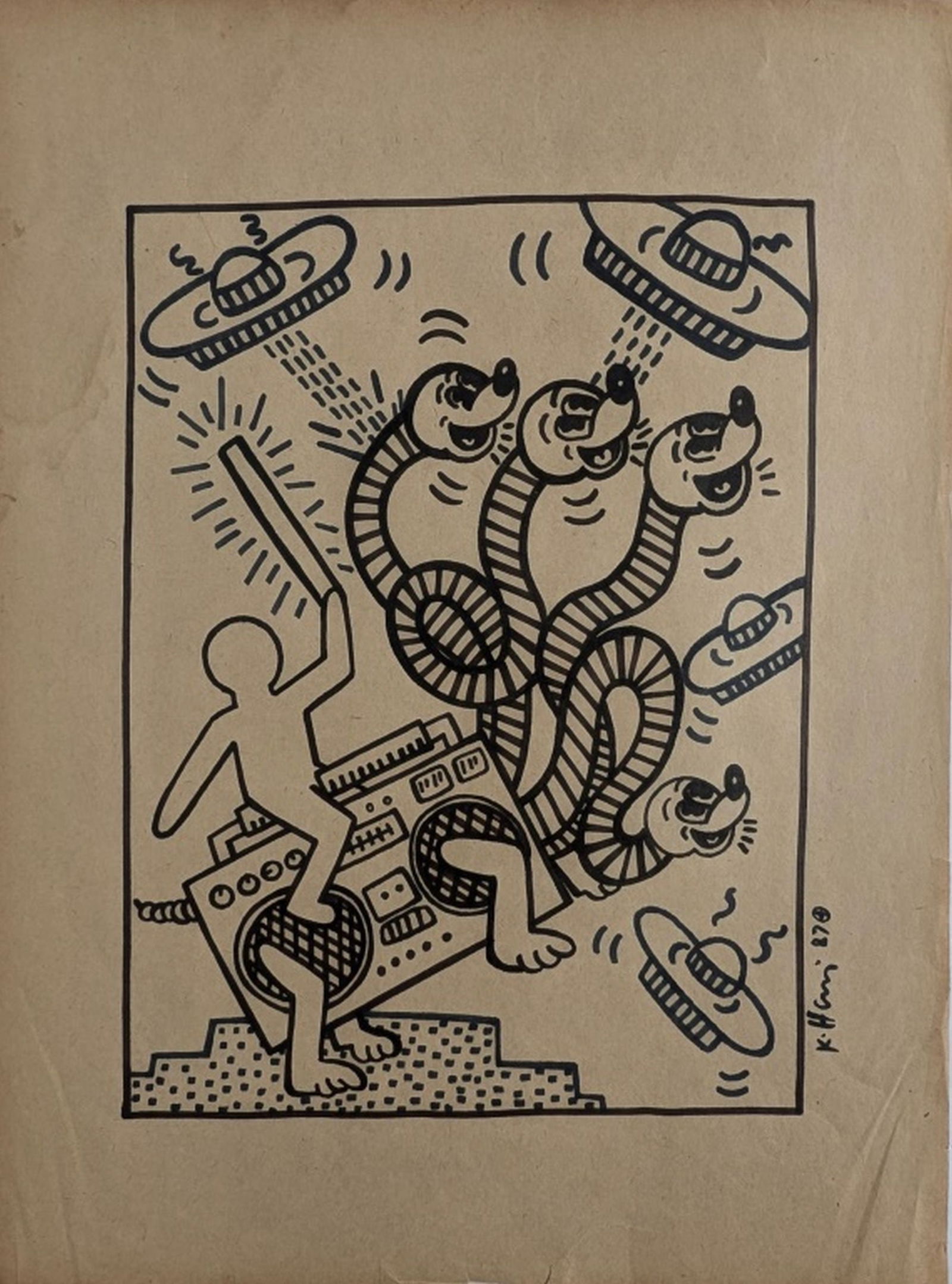 Original in Manner of Keith Haring (1 of 11)