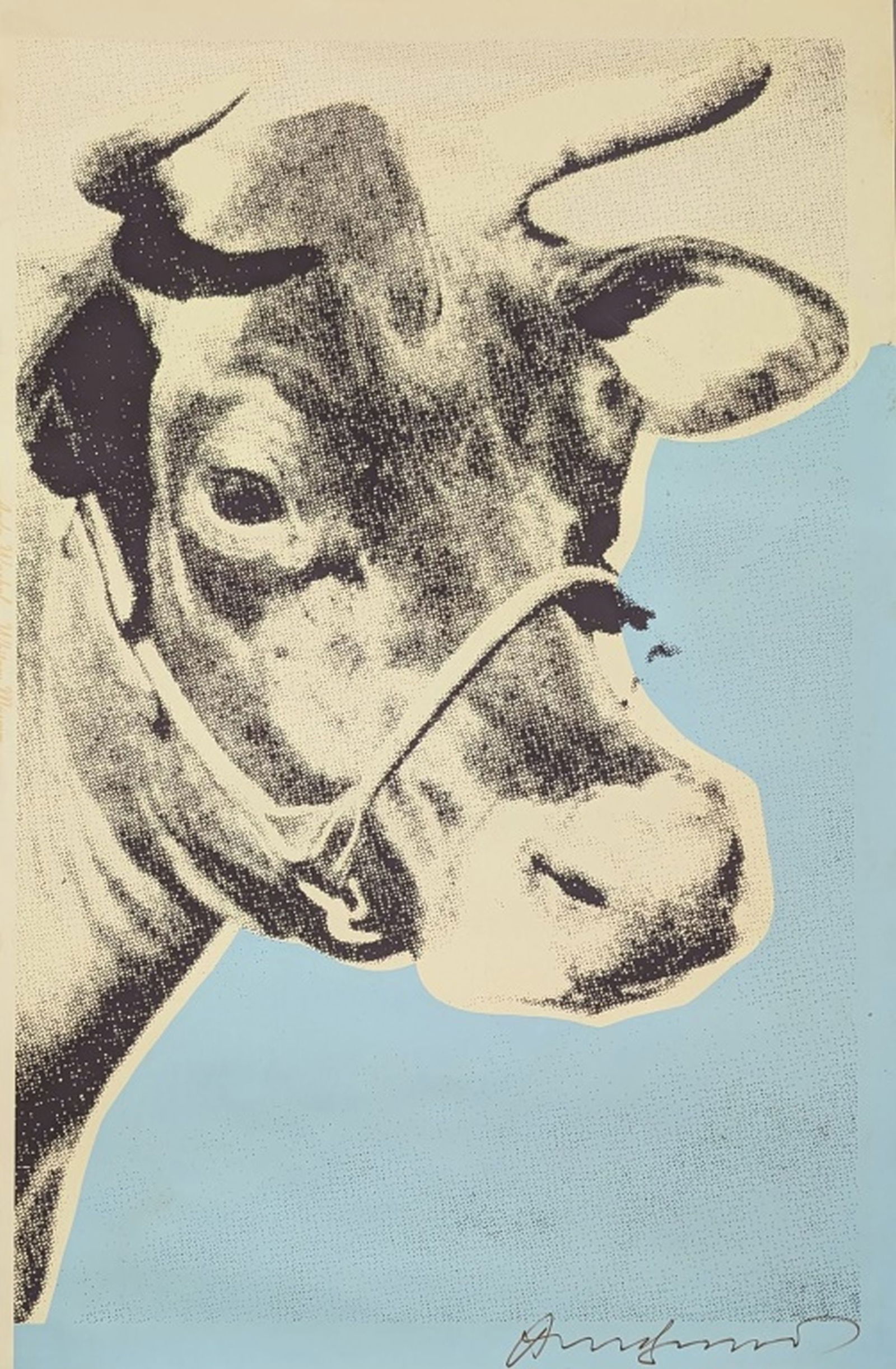 Andy Warhol "Yellow Cow" 1974, Signed (1 of 5)
