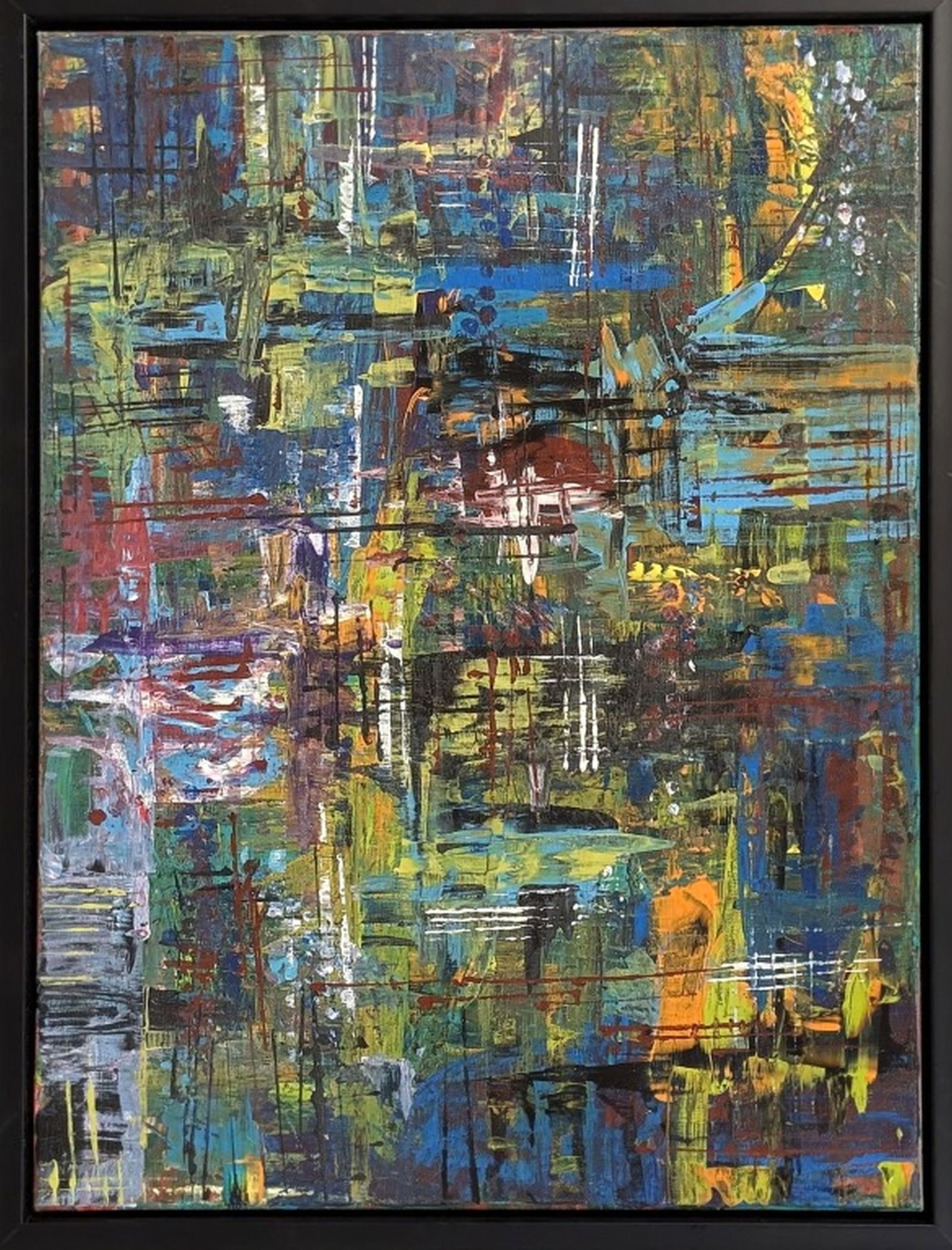 Original in Manner of Gerhardt Richter 24 x 18" (1 of 4)