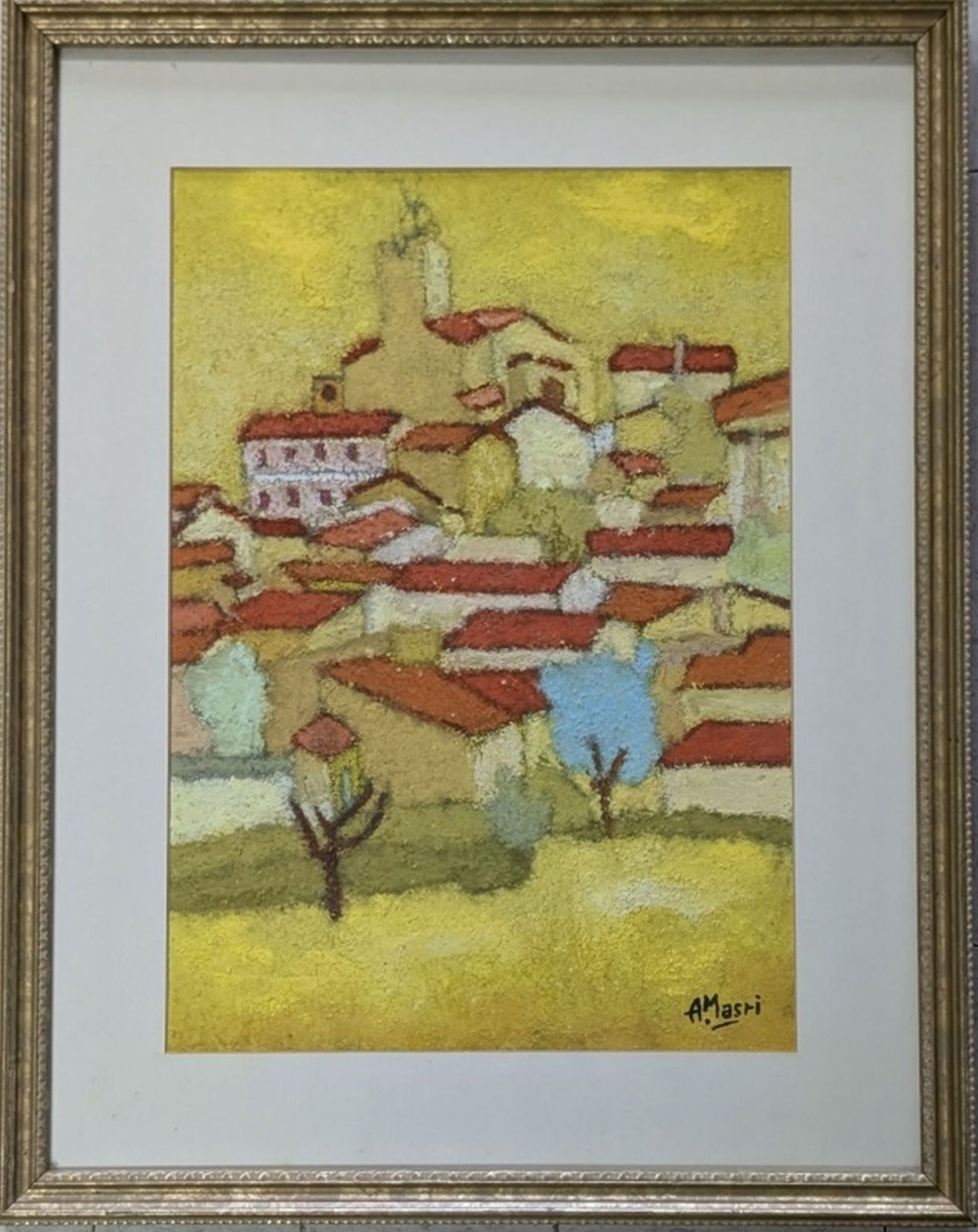 Albert Masri Original Pastel 14 x 10" (1 of 4)
