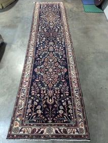 Palace Size Hamedan Hand Woven Rug 3.5 x 14.6 ft