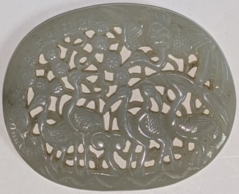 Chinese Ming Dynasty Carved Bird Plaque, Pendant
