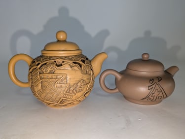 2- Antique Chinese Teapots