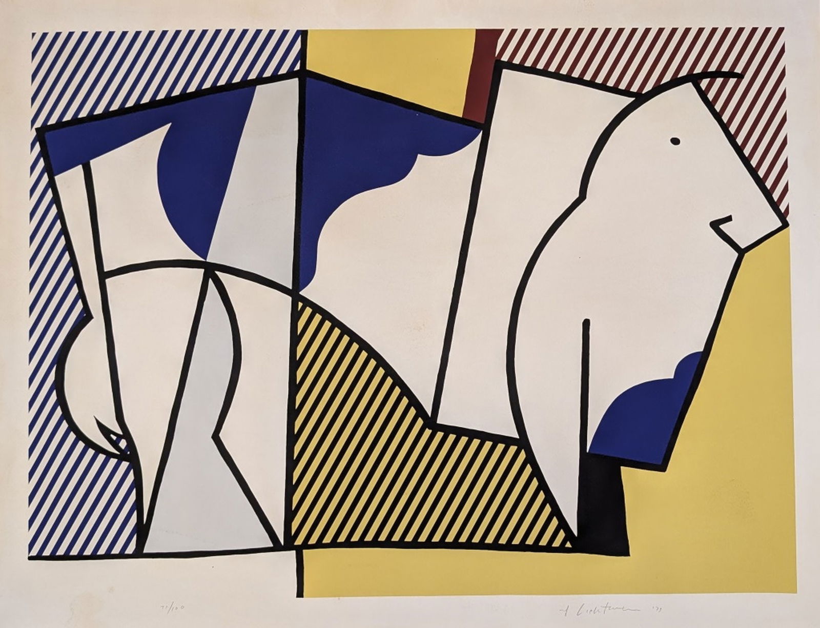 Roy Lichtenstein "Bull Profile Series" Signed (1 of 6)