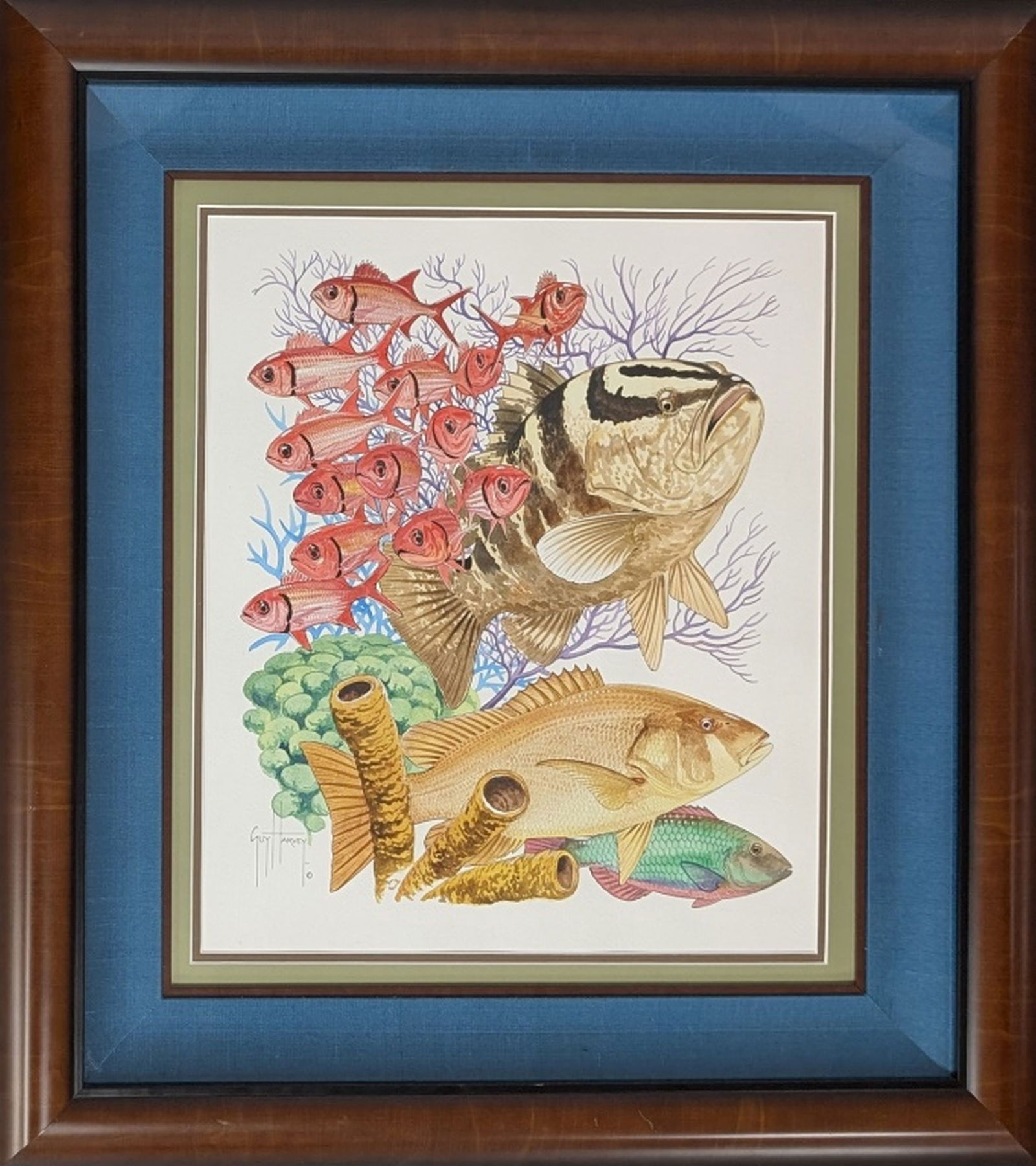 Guy Harvey Original "Grand Cayman Fish" Painting (1 of 8)