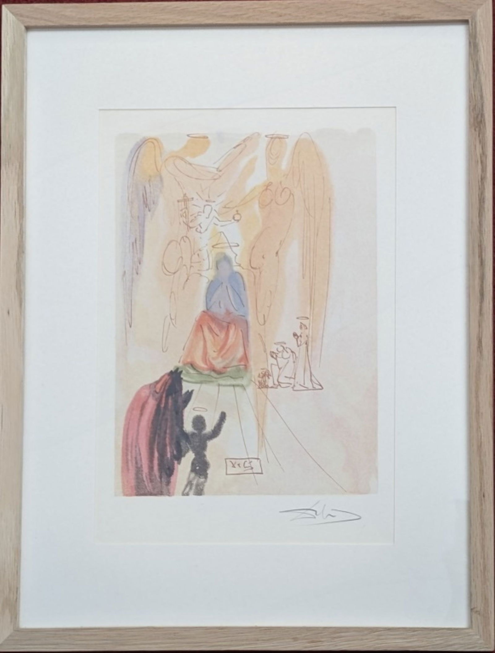Dali Woodblock Print "Garden of Christ" Canto 23 (1 of 10)