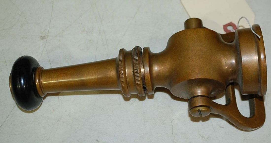 VINTAGE BRASS FIRE HOSE NOZZLE