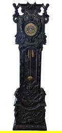 19thc Tiffany & Co. Victorian Carved Case Clock $45,000