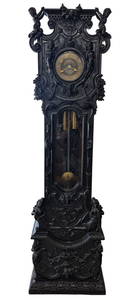 19thc Tiffany & Co. Victorian Carved Case Clock $45,000