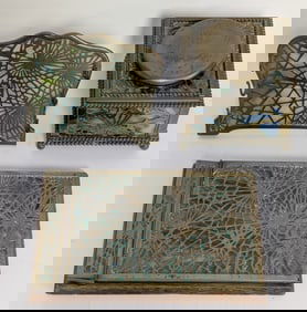 Tiffany Studios Pine Needle Desk Set