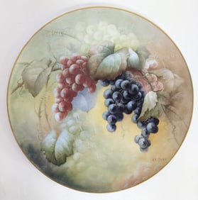 Early 19thc Limoges Porcelain Charger 16W"