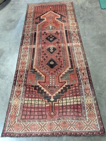 Qashghi Hand Woven Runner Rug 4 x 10.4 ft
