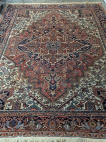 Antique Heriz Hand Knotted Rug 10 x 8 ft