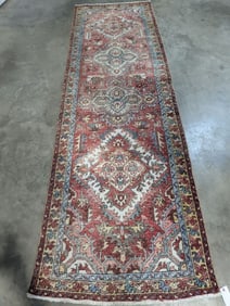 Karajeh Hand Woven Runner Rug 3.4 x 10.5 ft
